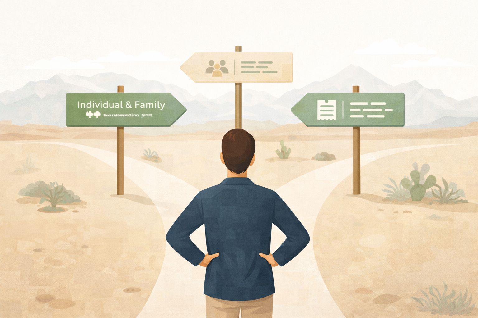 Utah Business Owner Picking Health Insurance Path