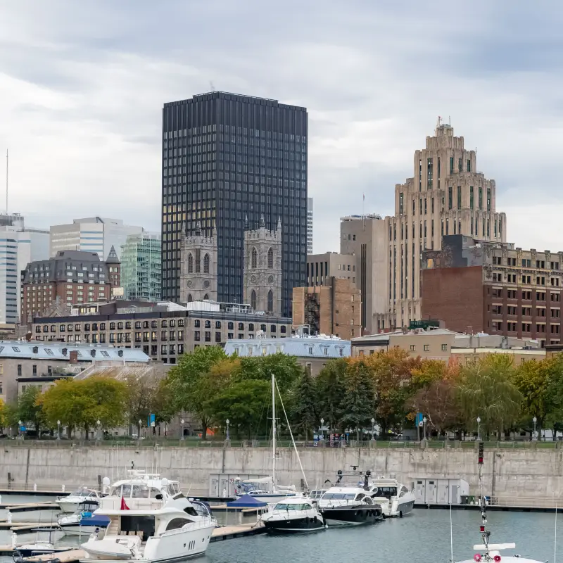 Montreal skyline for AI Trainings