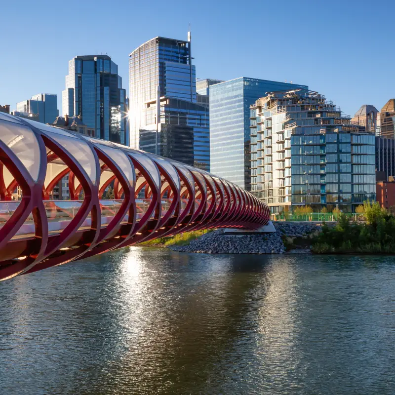 Calgary skyline for AI Trainings
