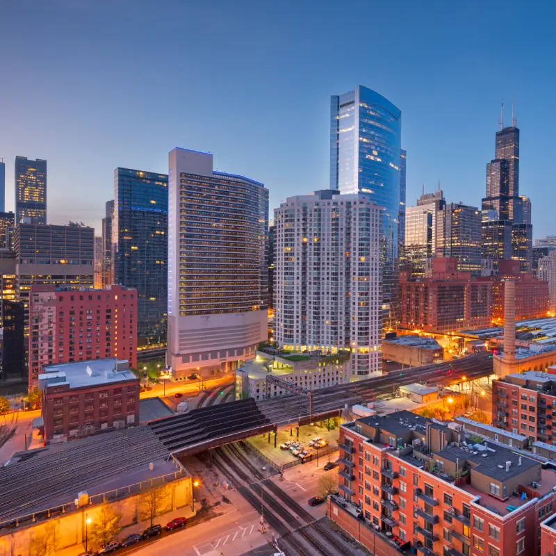 Chicago skyline for AI Trainings