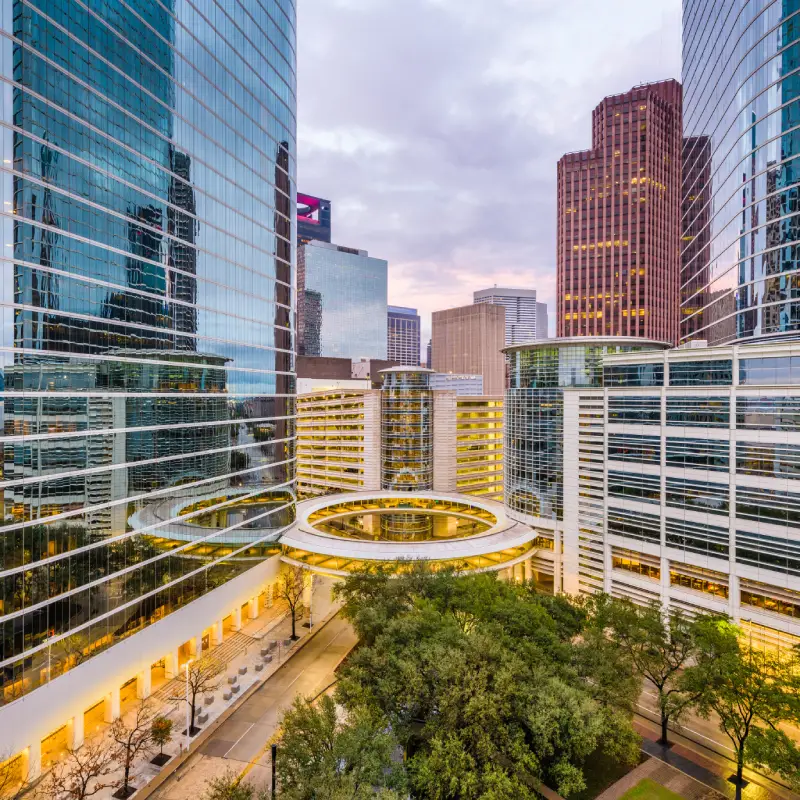 Houston skyline for AI Trainings