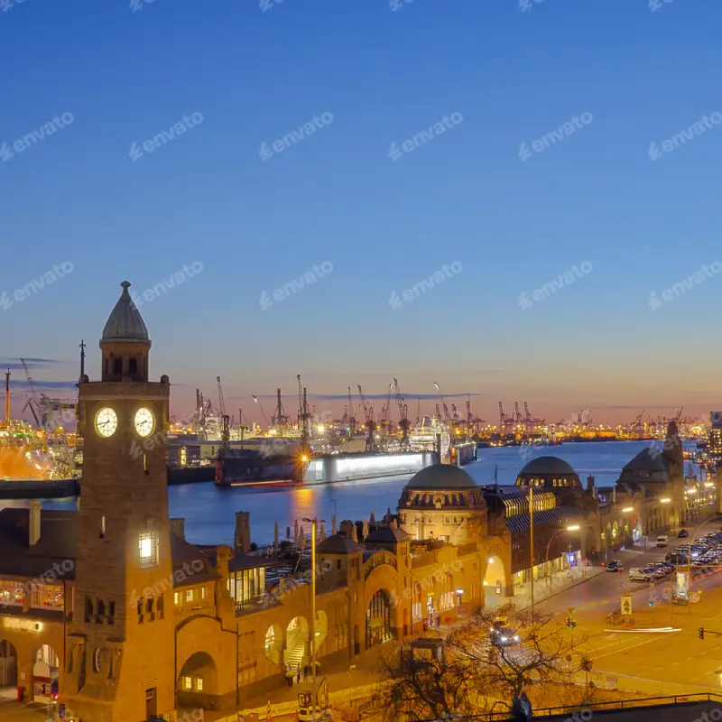Hamburg skyline for AI Trainings