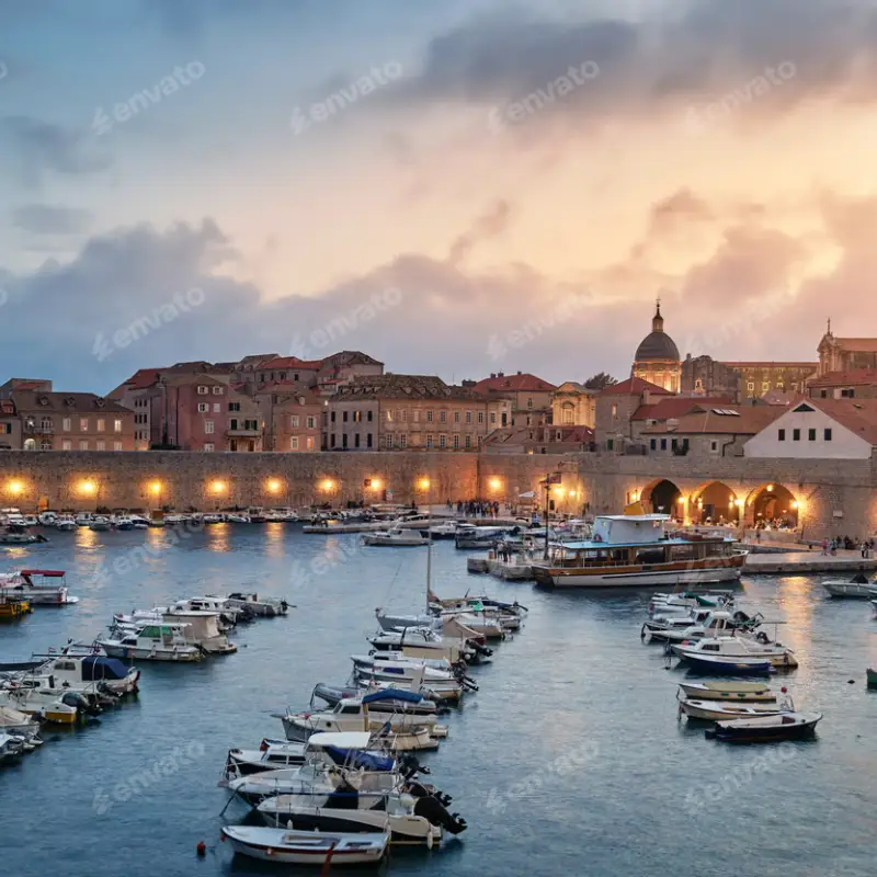 Dubrovnik skyline for AI Trainings