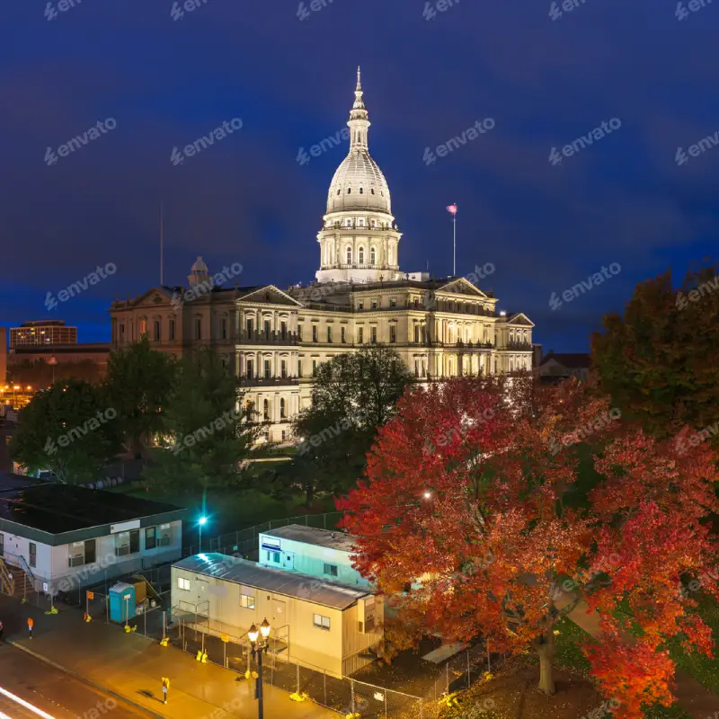 Michigan skyline for AI Trainings