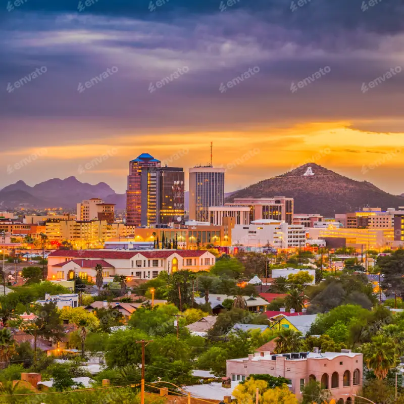 Tucson skyline for AI Trainings
