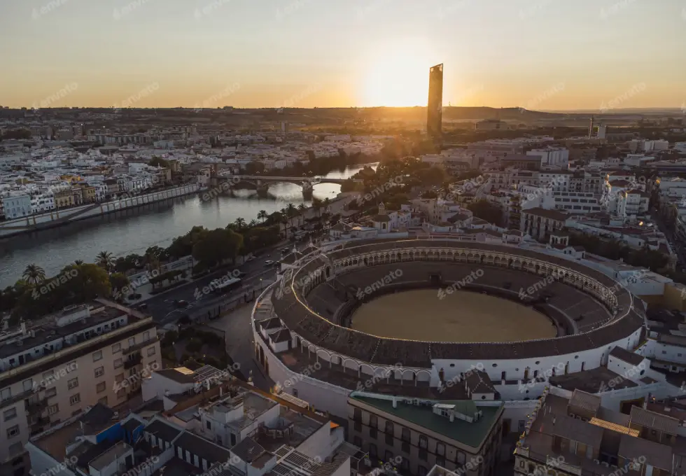 Picture of city skyline team building