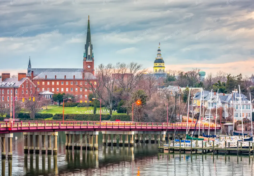 Picture of city skyline team building