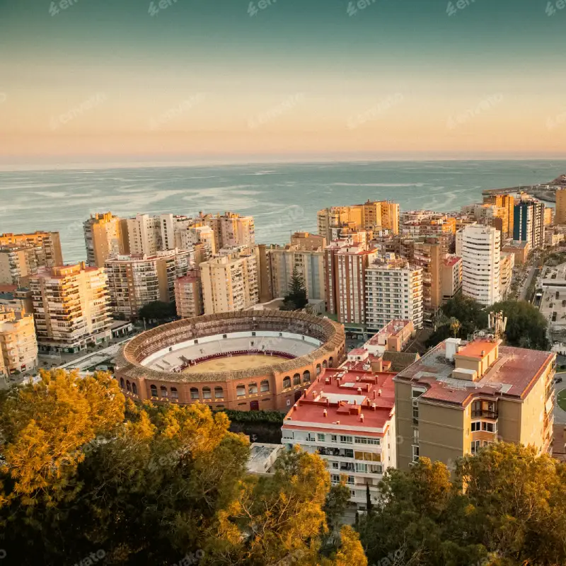 Málaga skyline for AI Trainings