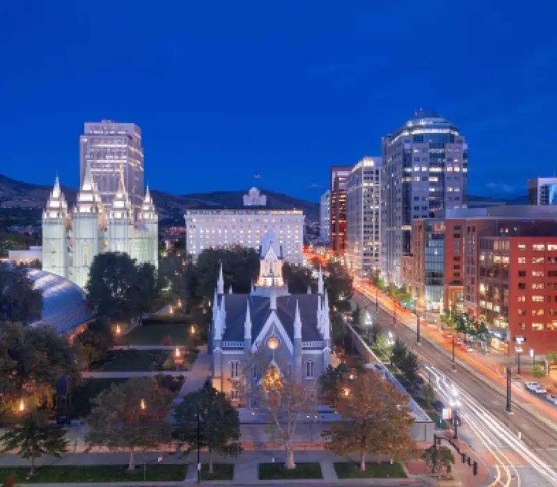 Salt Lake skyline for AI Trainings