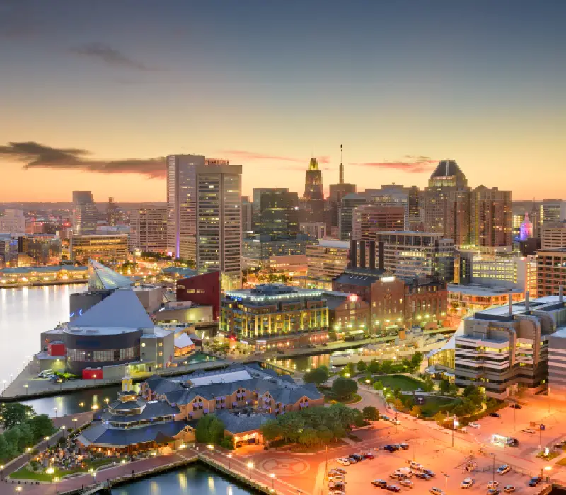 Baltimore skyline for AI Trainings