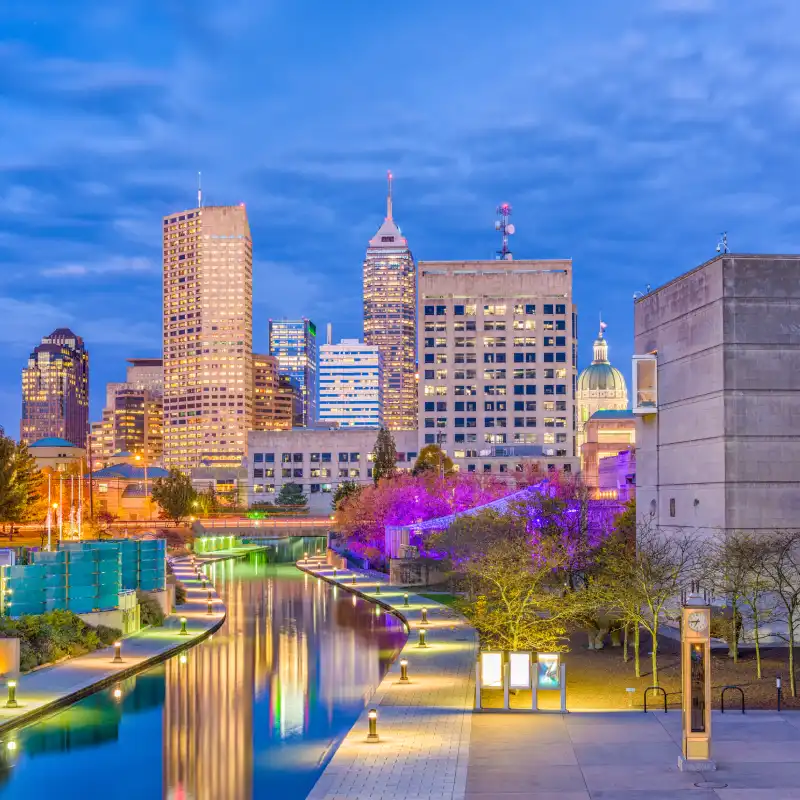Indianapolis skyline for AI Trainings