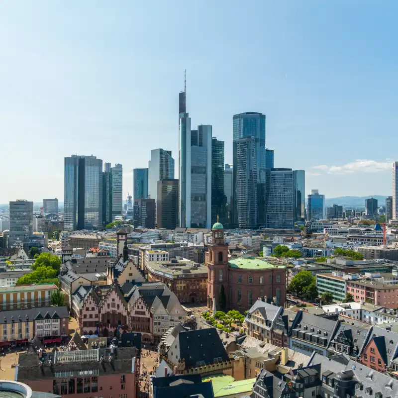 Frankfurt skyline for AI Trainings