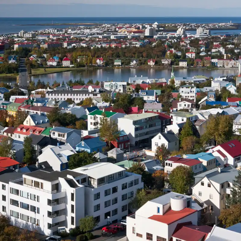 Reykjavik skyline for AI Trainings