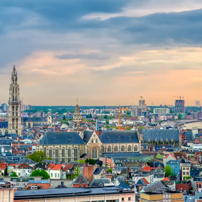 Antwerp skyline for AI Trainings