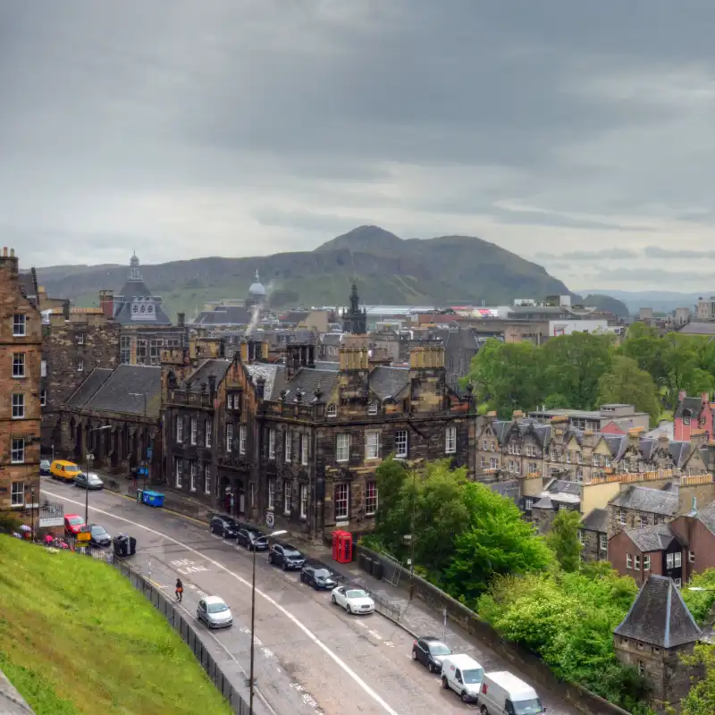Edinburgh skyline for AI Trainings