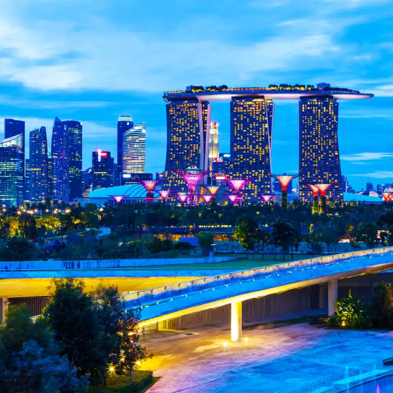 Singapore skyline for AI Trainings