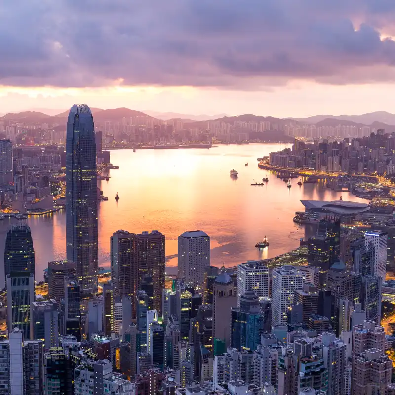 Hong Kong skyline for AI Trainings