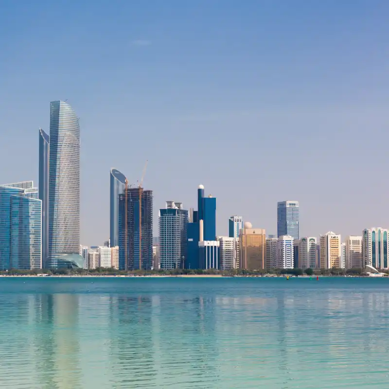 Abu Dhabi skyline for AI Trainings