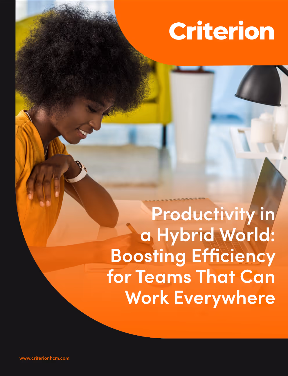 Cover for the PDF version of the whitepaper titled “Productivity in a Hybrid World: Boosting Efficiency for Teams That Can Work Everywhere”