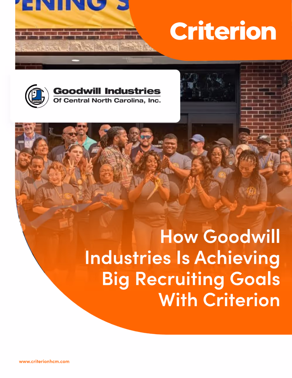 Cover for the PDF version of the whitepaper titled "How Goodwill Industries Is Achieving Big Recruiting Goals with Criterion"