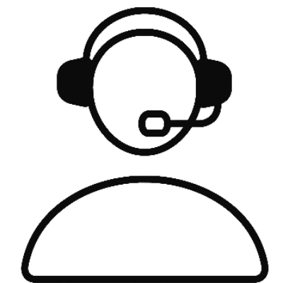 Icon of a person wearing a headset