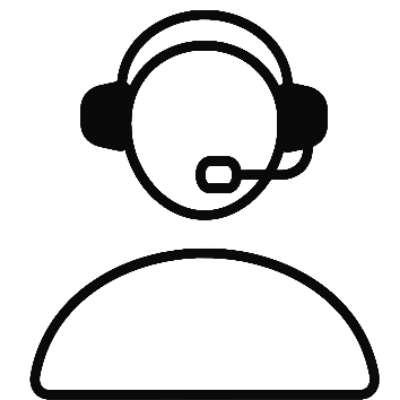 Icon of a person wearing a headset