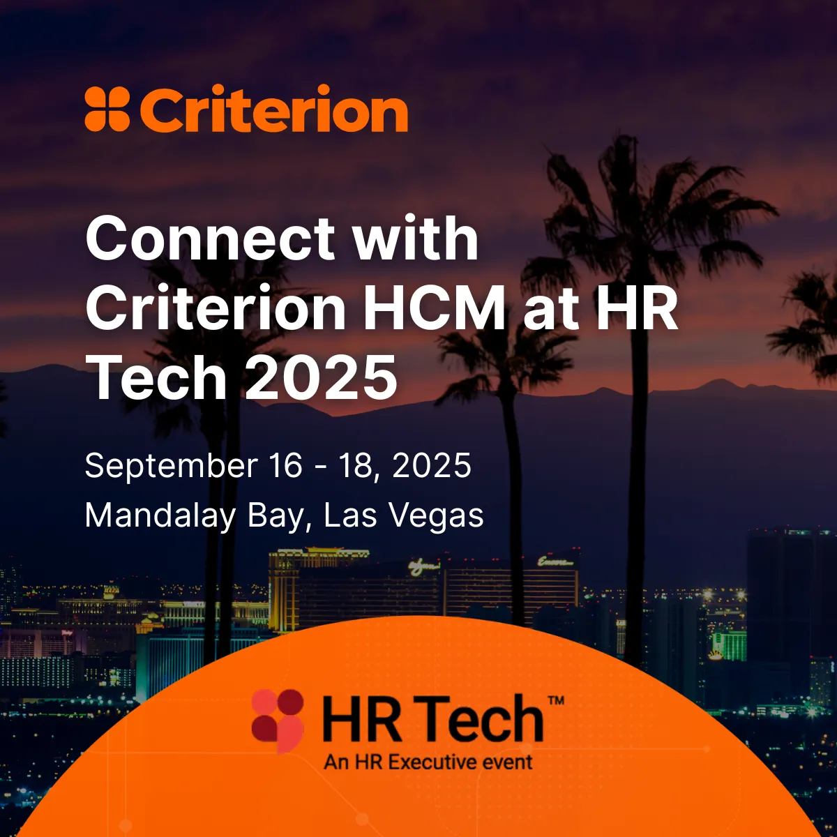 Banner for the HR Tech 2025 conference
