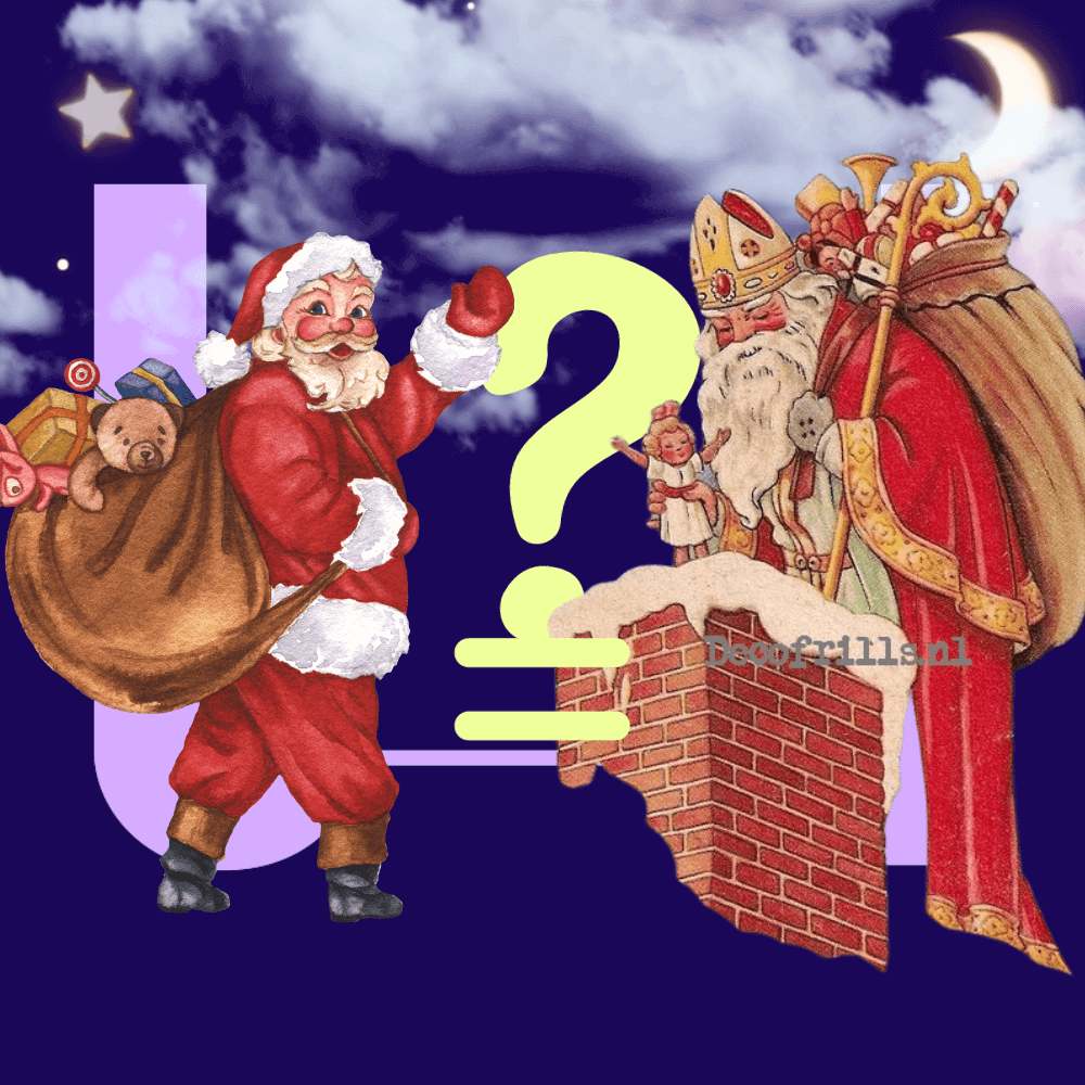 Sinterklaas en de Kerstman... hoe zit dat eigenlijk tussen die twee? Want het kan toch geen toeval zijn dat ze allebei een lange witte baard hebben, een rode jas, een grote zak vol cadeaus én allebei Klaas (of Claus) heten? Maar... ze komen wel tijdens een ander feest langs. Hebben we hier te maken met een na-aper? Of steekt die Sinterklaas 3 weken na zijn verjaardag een kussen onder zijn jas, zet hij een andere muts op en verruilt hij zijn paard voor rendieren om nog een tweede keer de populaire uit te hangen als Kerstman? Koen Fillet stelde al deze vragen aan dr. Hans Geybels, theoloog aan de KU Leuven. En hij kreeg nog méér antwoorden! Alles over Kerstmis én de Sint.