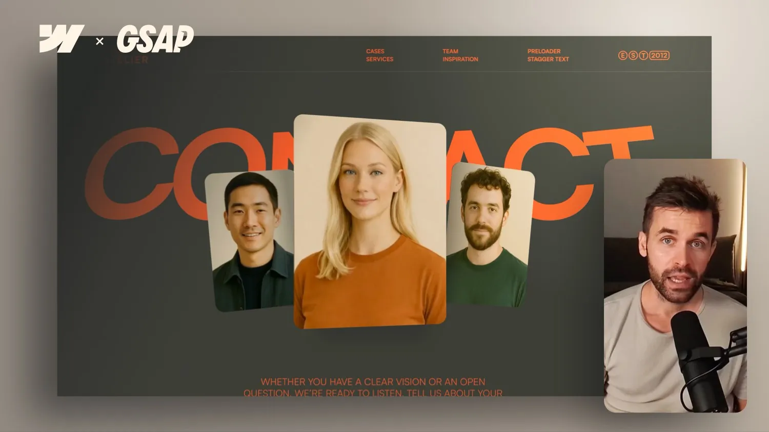 Next-Level 3D Letter Animation in Webflow (NEW GSAP Ease Visualizer)