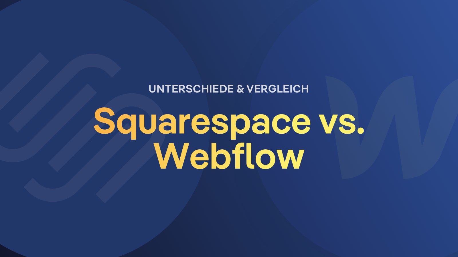 Webflow vs Squarespace Vergleich und Unterschiede