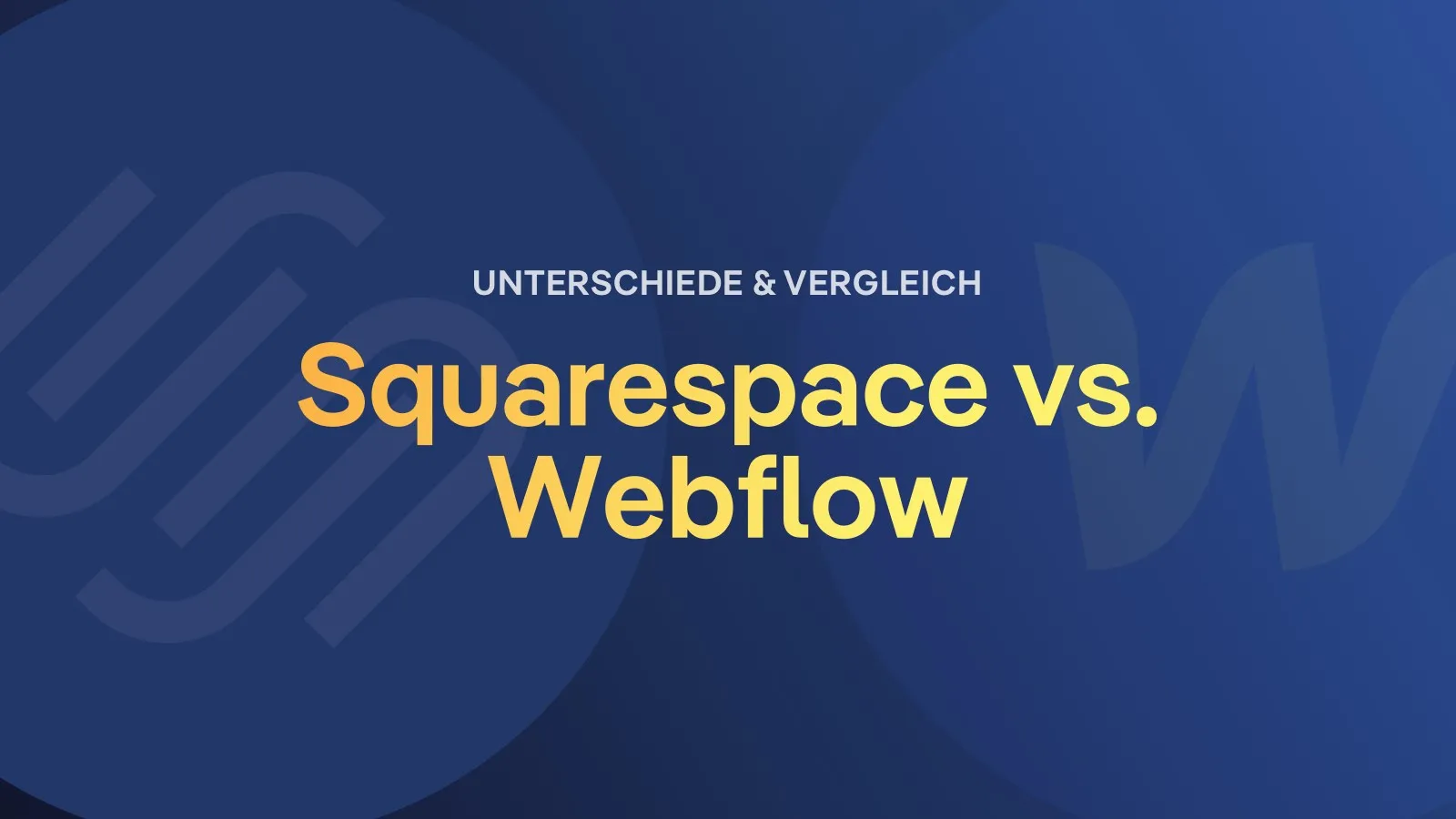 Webflow vs Squarespace Vergleich und Unterschiede