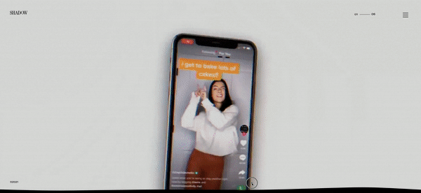 GIF der Website von Agentur SHADOW