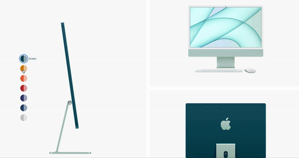 Apple-like Produkt-Slideshow