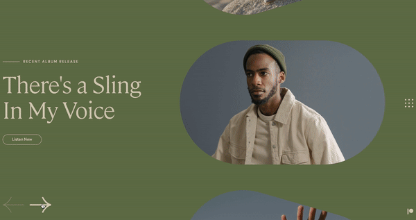 Vertikaler Vollbild-Slider