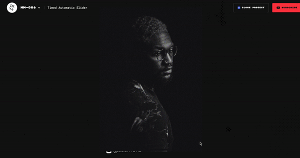 Single-Slider der automatisch durchrotiert