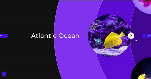 Slideshow, die sich angeschnitten im Kreis dreht