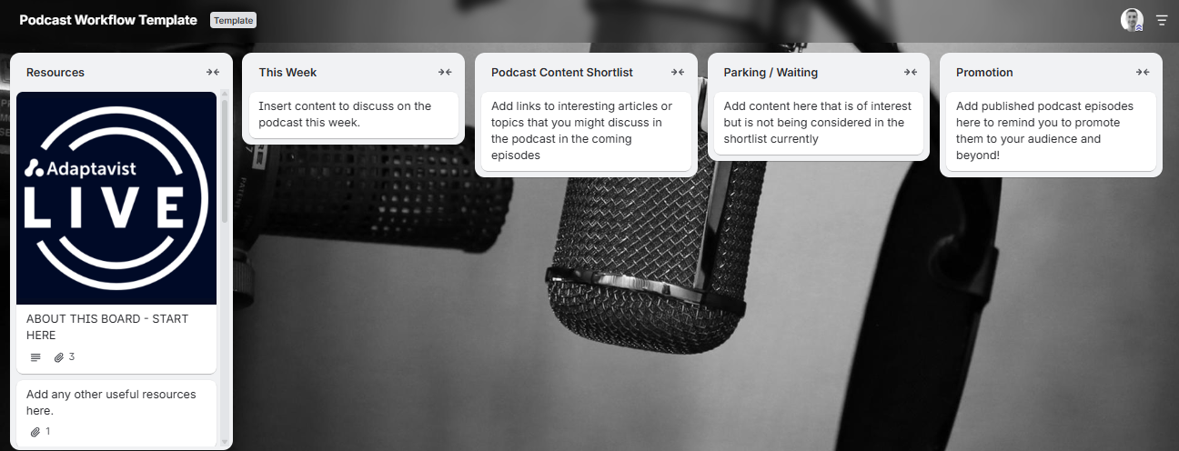Podcast Marketing Strategy - Podcast Workflow Template