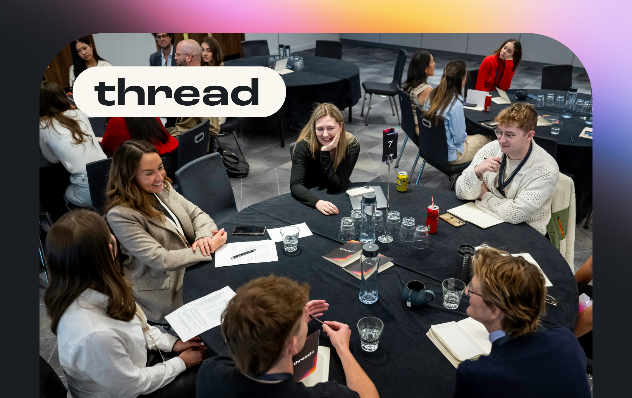 Thread London seminar discussion taking place on stage