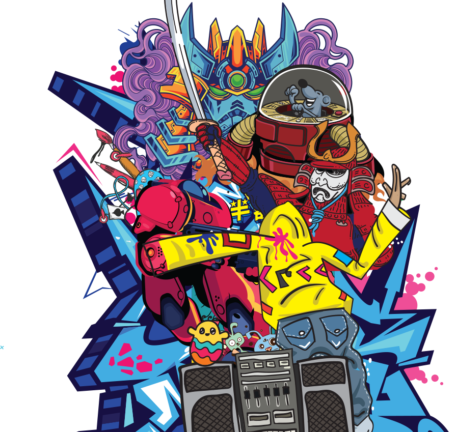 Comic Con India cosplay character illustration
