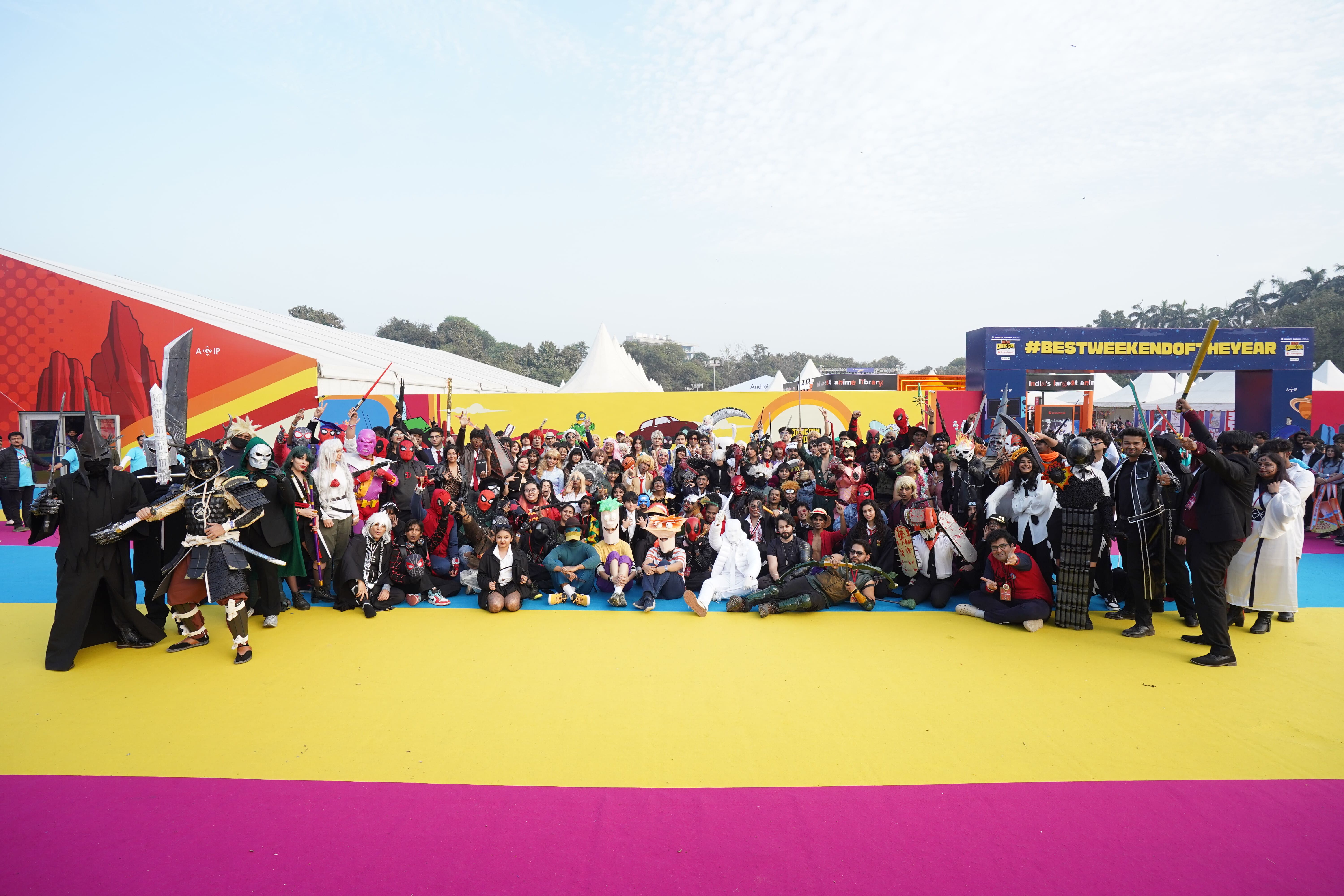 Live experiences at Comic Con India featuring Marvel, DC and WWE