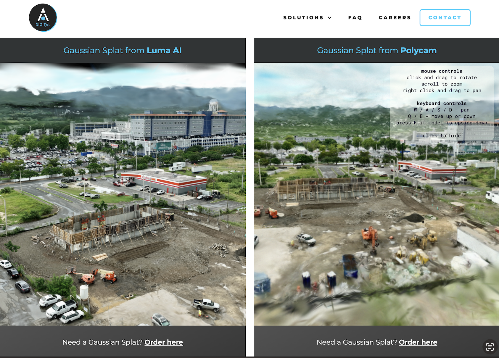 Construction Site Gaussian Splat