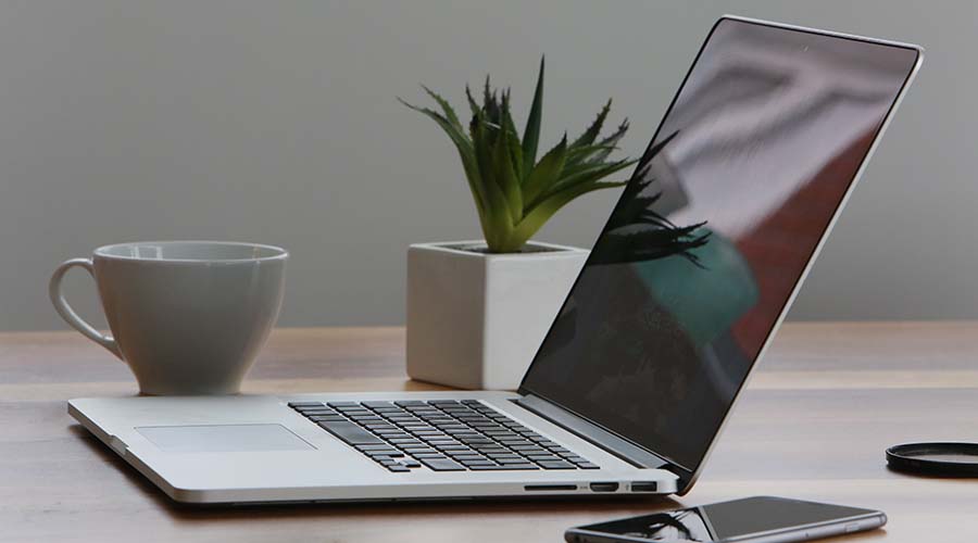 Laptop being used for an early education software