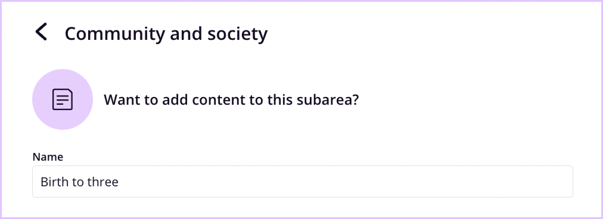 A screenshot of Famly's Curriculum Builder