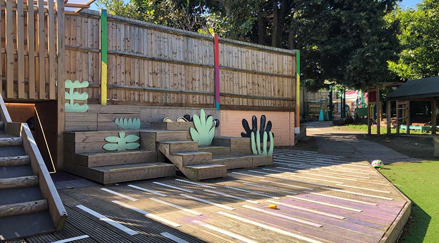 The garden at Friendly Families Nursery