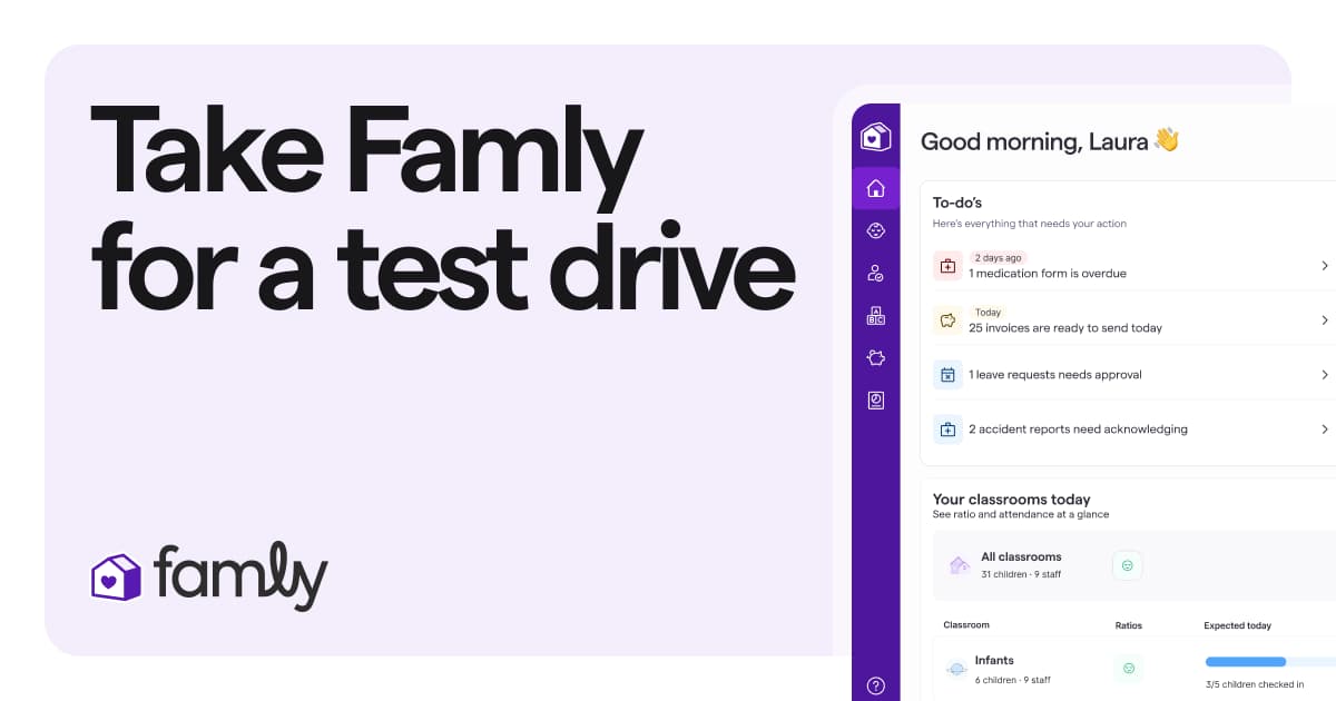 Start your free trial | Famly