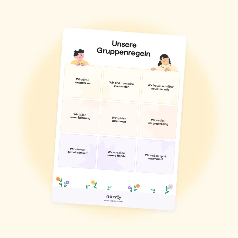 Unsere Gruppenregeln für die Kita