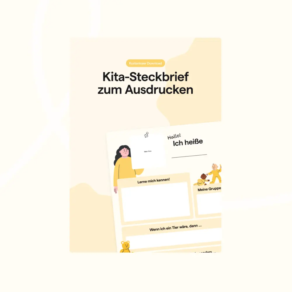 Steckbrief für Erzieher:innen