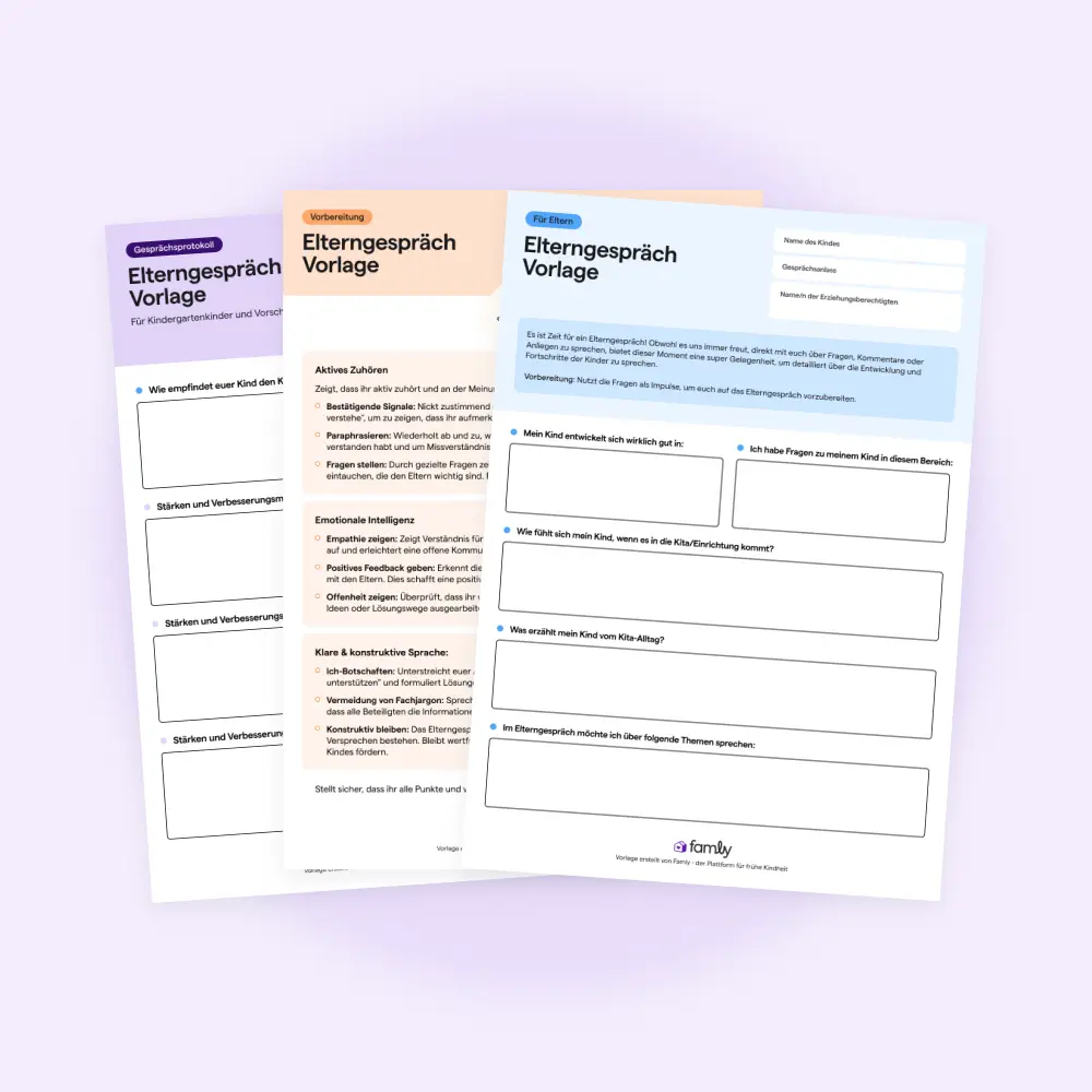 Vorlage für Elterngespräche