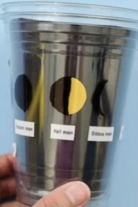 Moon phases spinning toy