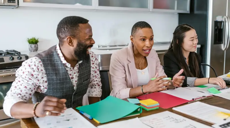 teachers meeting and making a childcare budget